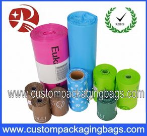 Custom Disposable Plastic Dog Poop Bag With LDPE + OXO Biodegradable