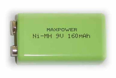 9V 250mAh NIMH Rechargeable Batteries Blister Package CE UL