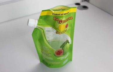 Stand Up Liquid Spout Pouches , Gravure Printing Plastic Packaging Bag