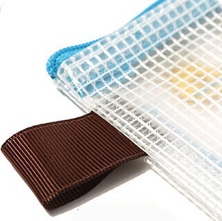 Mesh PVC 0.3mm customized plastic zip lock bags for children / teenager