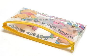 Winnie bear plastic zip lock bags , child cute small ziplock bags 20x13cm