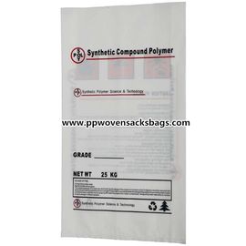 Polyethylene Custom Packaging Bags for Synthetic Compound Polymer 25kg ~ 50kg