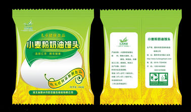 Middle Sealing Food Pouch Packaging Bag Clear Window For Snack Foods