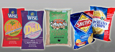 Middle Sealing Food Pouch Packaging Bag Clear Window For Snack Foods