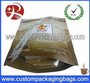 Heat Sealing Food Grade Bags Top Ziplock With Bottom Gusset