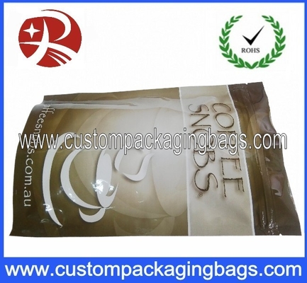 Heat Sealing Food Grade Bags Top Ziplock With Bottom Gusset