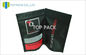 Black Matte Printing Plastic Stand Up Pouches Clear Window Tobacco Ziplock