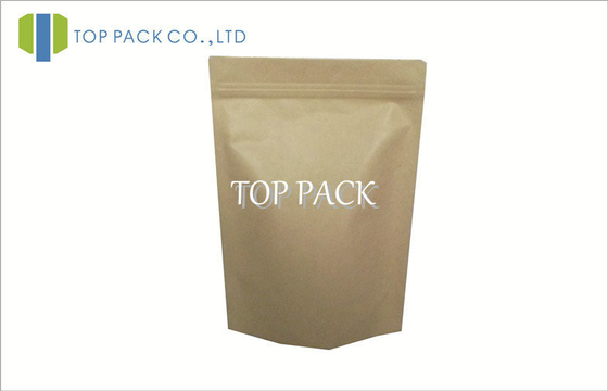 Printed brown paper coffee bags For Cookies Packaging 250g 500g 1000g