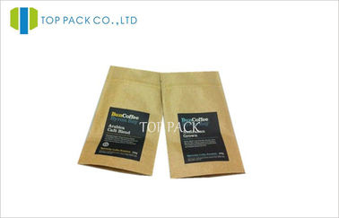 Coffee Bean 150g Kraft Paper sealable coffee bags One Way Air Valve